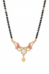 Pink butterfly mangalsutra
