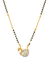 Swan charm mangalsutra