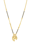 Golden petal mangalsutra