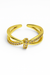 “Bound By Shine ring by Sanzorah – elegant designer ring with sparkling finish for women”