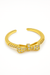 “Golden Bow Ring by Sanzorah – elegant gold-toned bow-inspired designer ring for women”