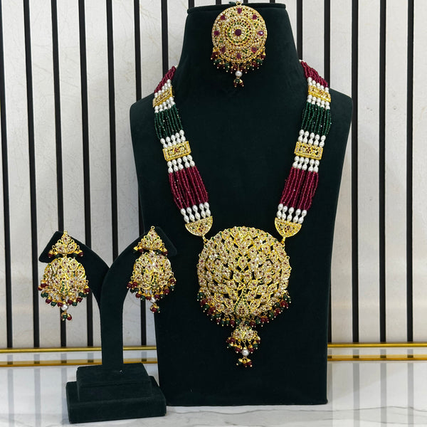 1 Gram Gold Plated Traditional Necklace Set